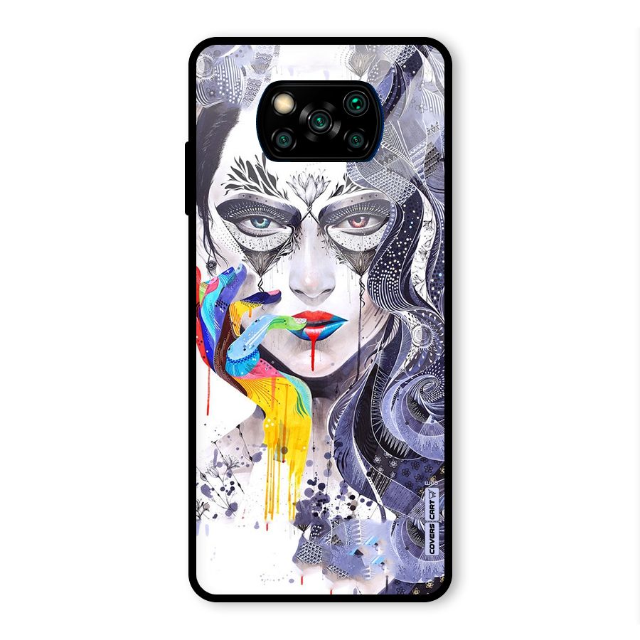 Astonishing Artwork Glass Back Case for Poco X3 Pro
