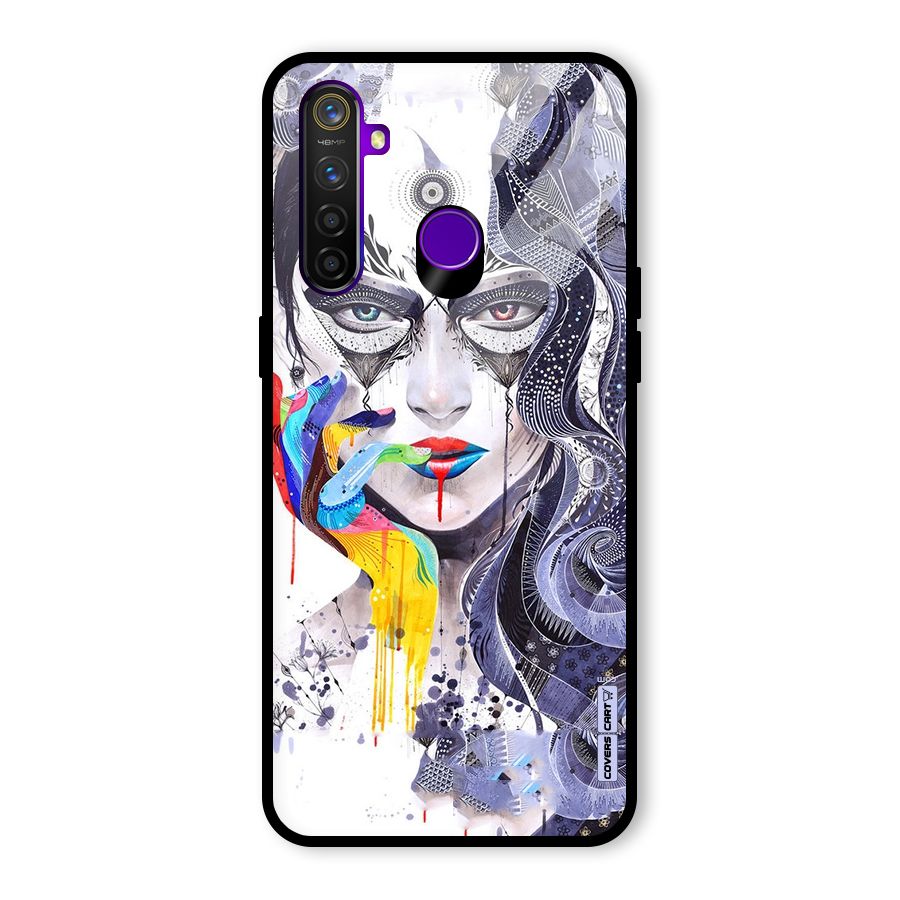 Astonishing Artwork Glass Back Case for Realme 5 Pro