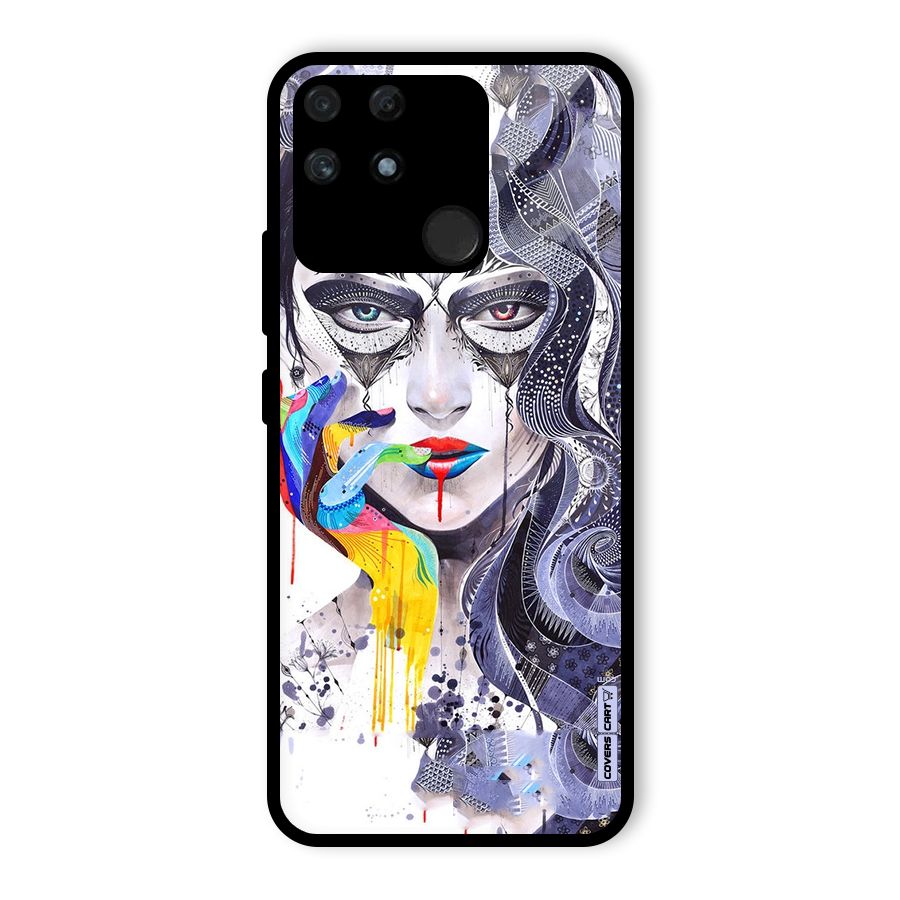 Astonishing Artwork Glass Back Case for Realme Narzo 50A