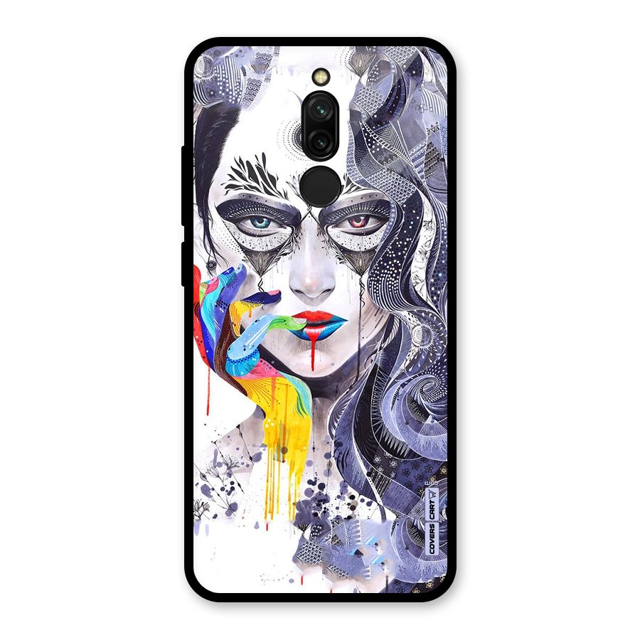 Astonishing Artwork Glass Back Case for Redmi 8