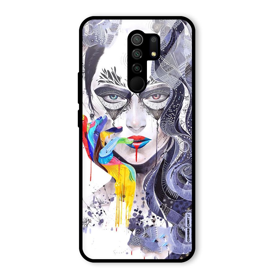 Astonishing Artwork Glass Back Case for Redmi 9 Prime