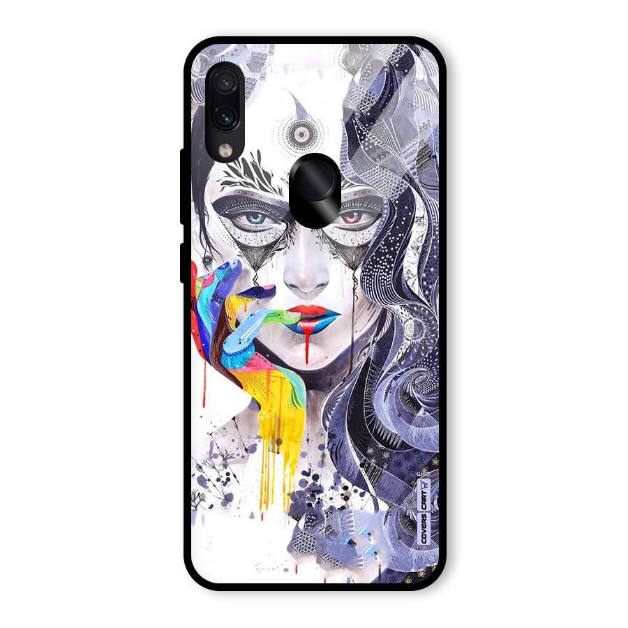 Astonishing Artwork Glass Back Case for Redmi Note 7