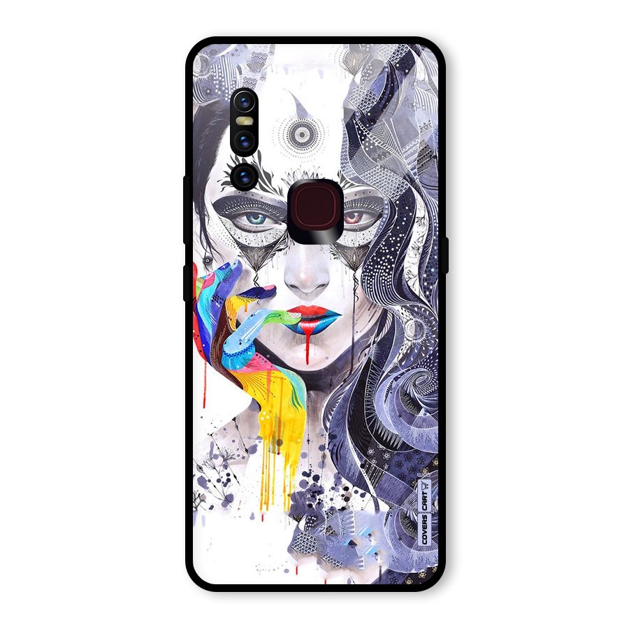 Astonishing Artwork Glass Back Case for Vivo V15