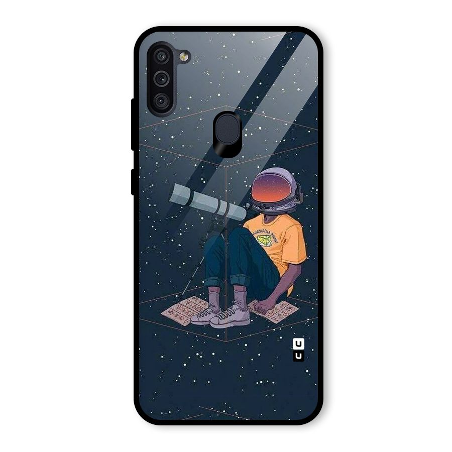AstroNOT Glass Back Case for Galaxy M11