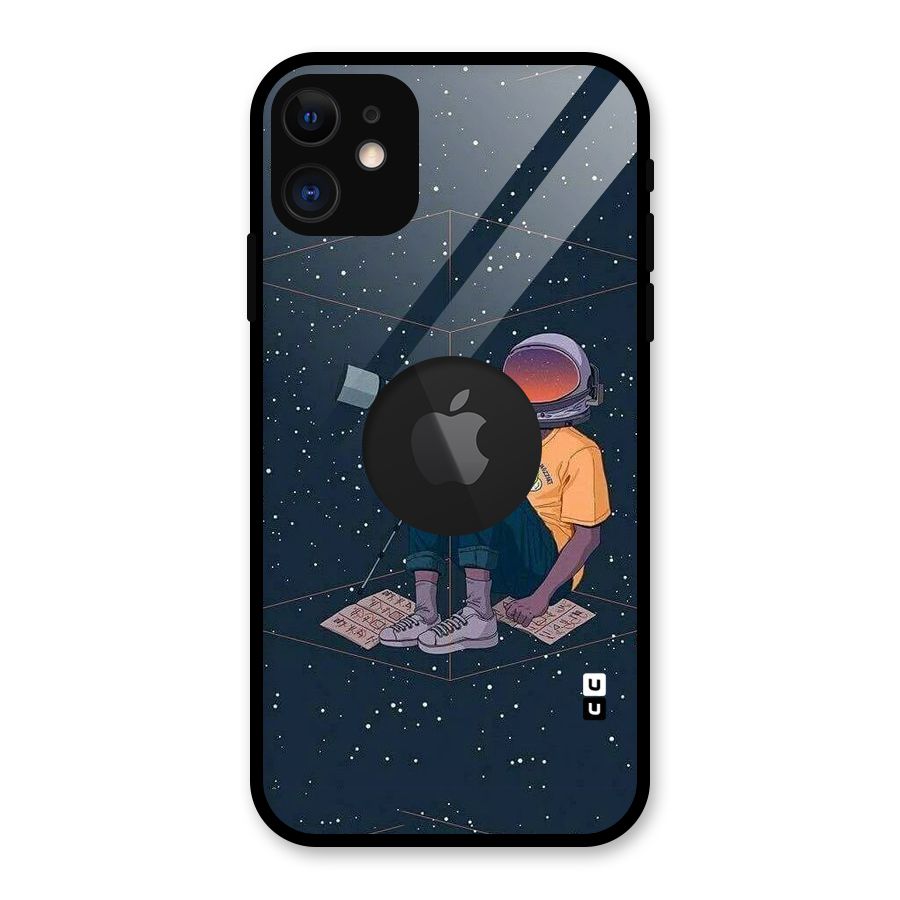 AstroNOT Glass Back Case for iPhone 11 Logo Cut