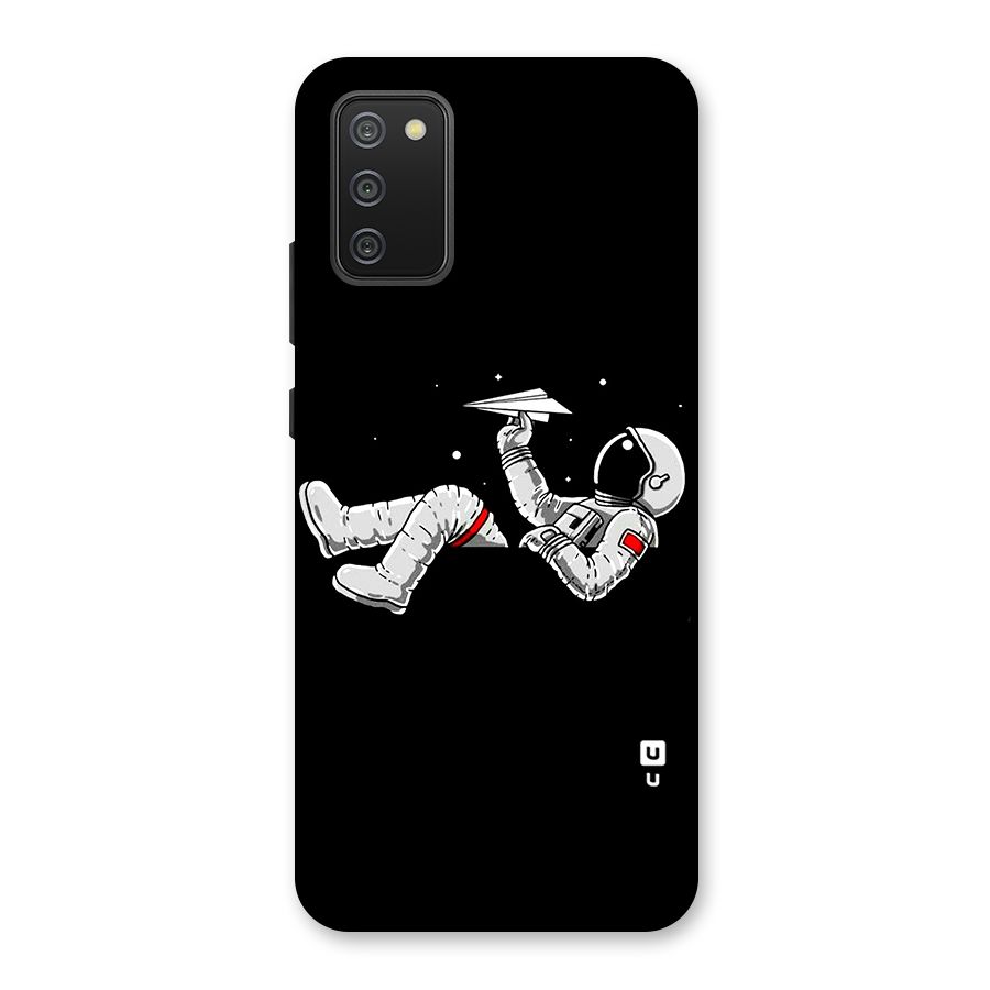 Astronaut Aeroplane Back Case for Galaxy M02s