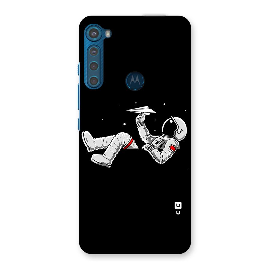 Astronaut Aeroplane Back Case for Motorola One Fusion Plus