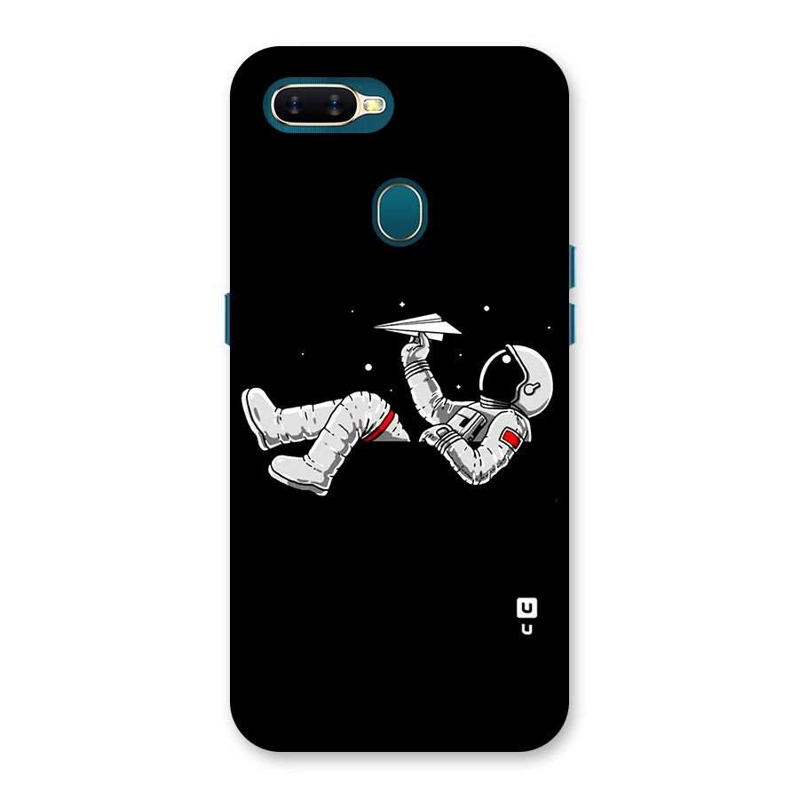 Astronaut Aeroplane Back Case for Oppo A11k