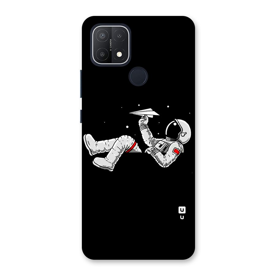 Astronaut Aeroplane Back Case for Oppo A15
