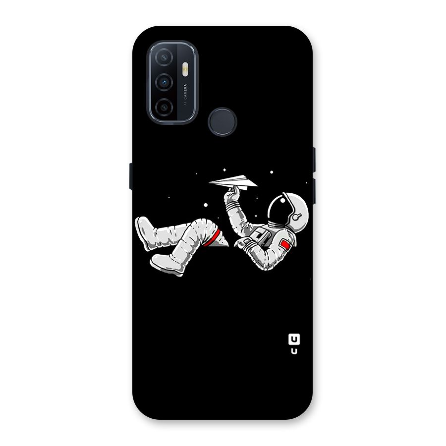 Astronaut Aeroplane Back Case for Oppo A32
