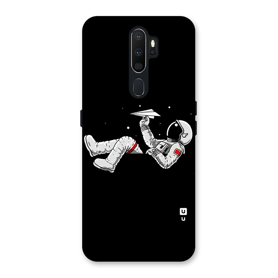 Astronaut Aeroplane Back Case for Oppo A5 (2020)