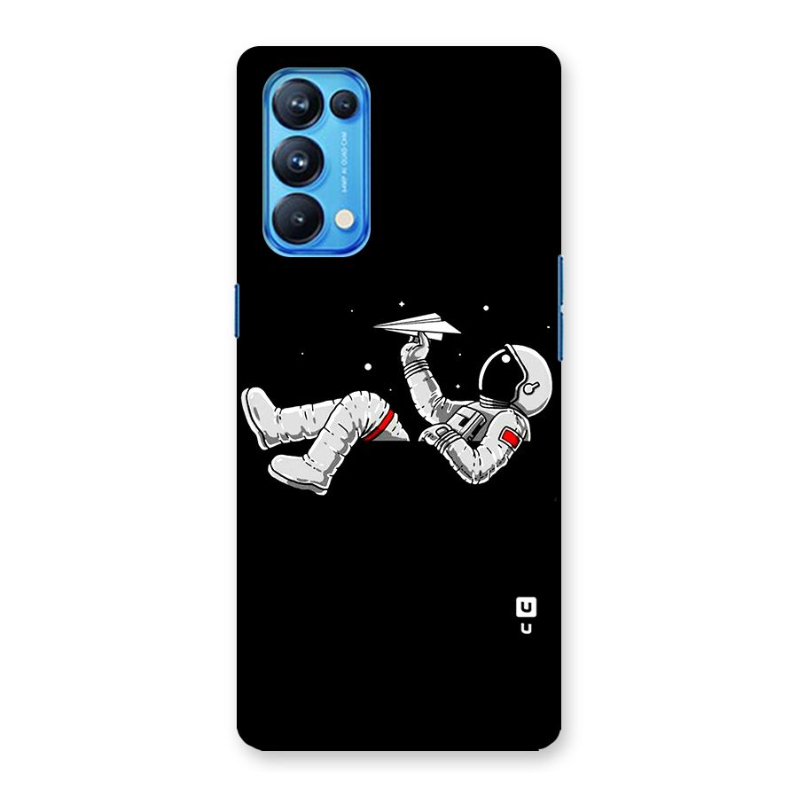 Astronaut Aeroplane Back Case for Oppo Reno5 Pro 5G