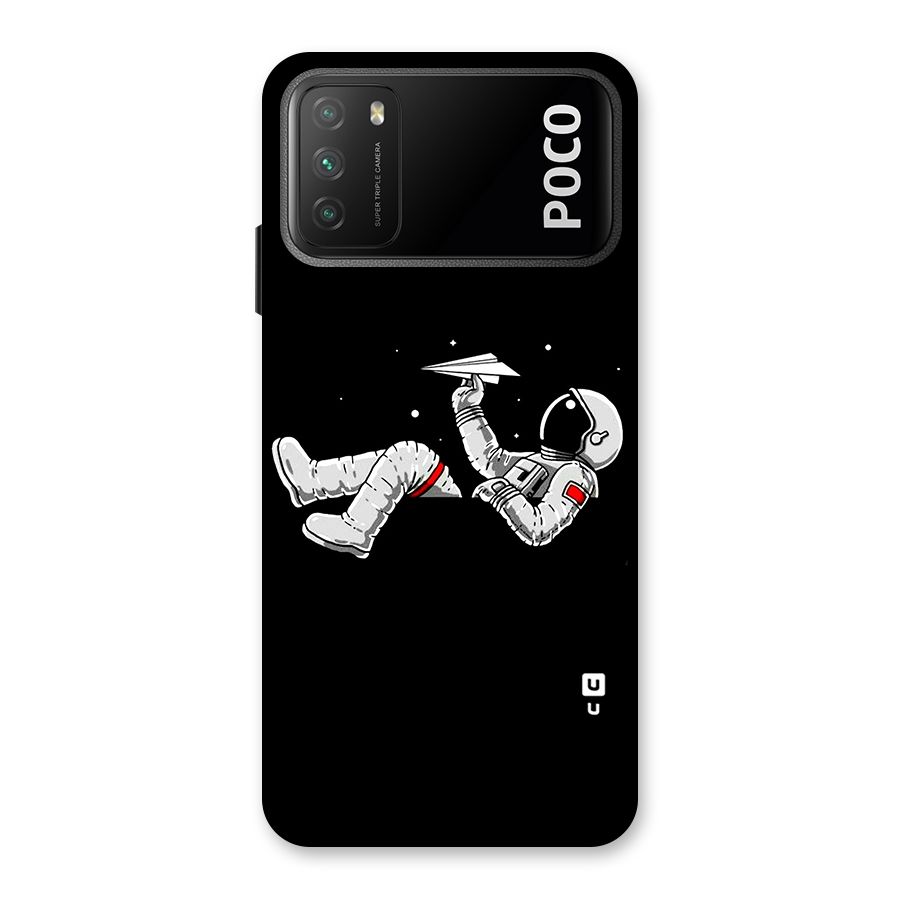 Astronaut Aeroplane Back Case for Poco M3