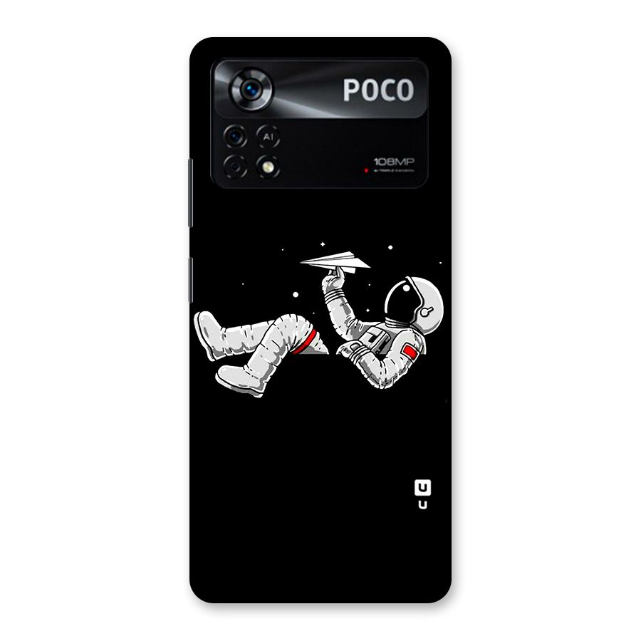 Astronaut Aeroplane Back Case for Poco X4 Pro 5G