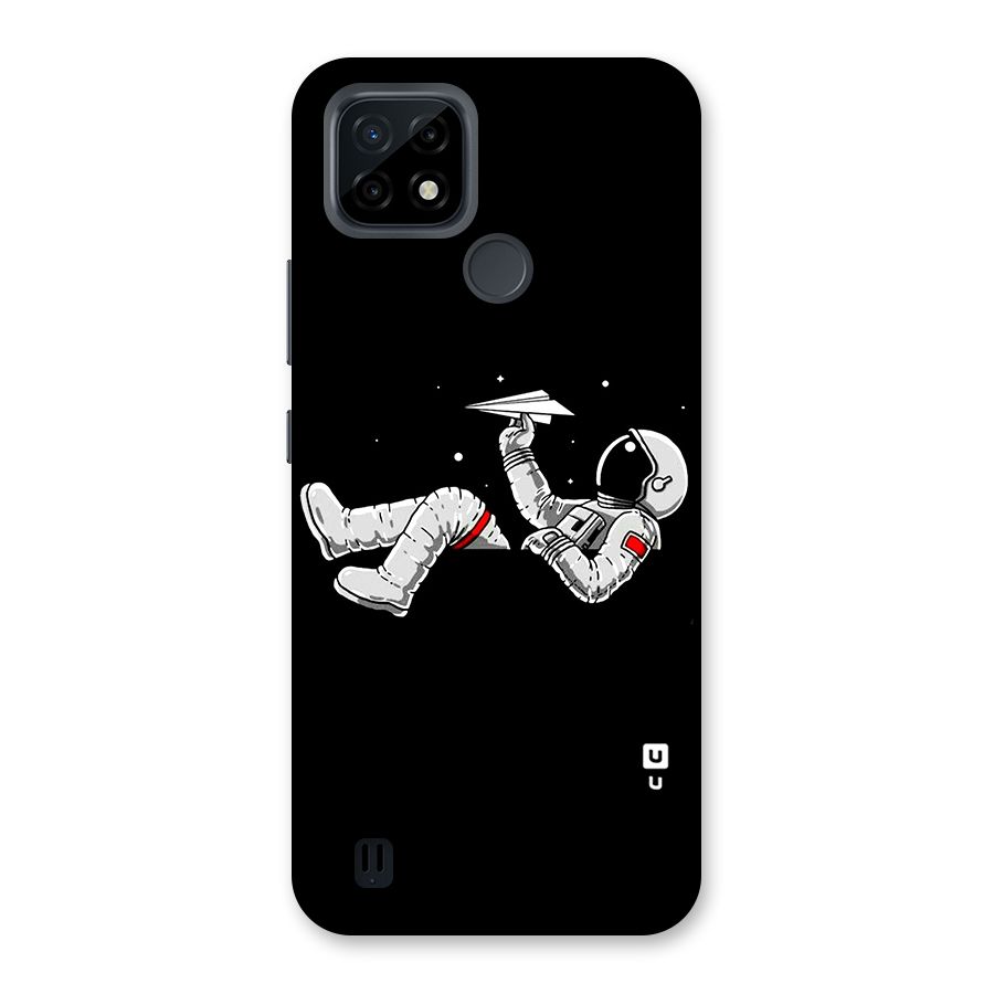 Astronaut Aeroplane Back Case for Realme C21