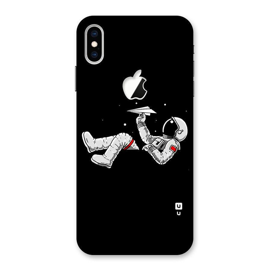 Astronaut Aeroplane Back Case for iPhone XS Max Apple Cut