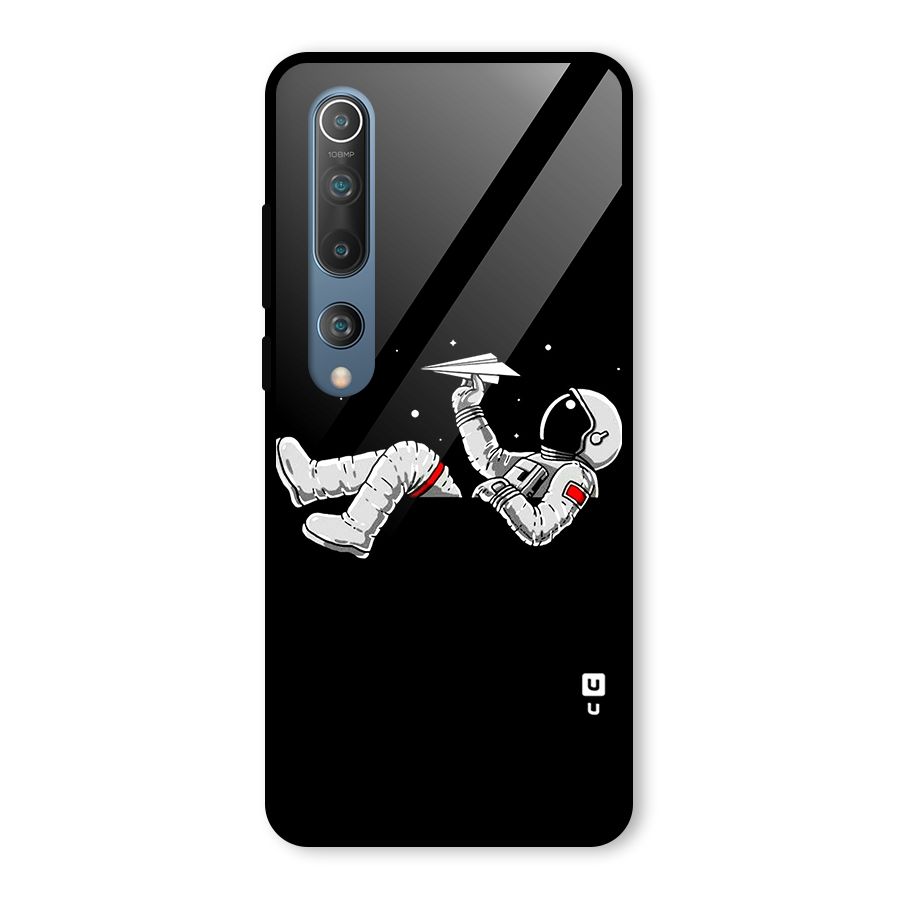 Astronaut Aeroplane Glass Back Case for Mi 10