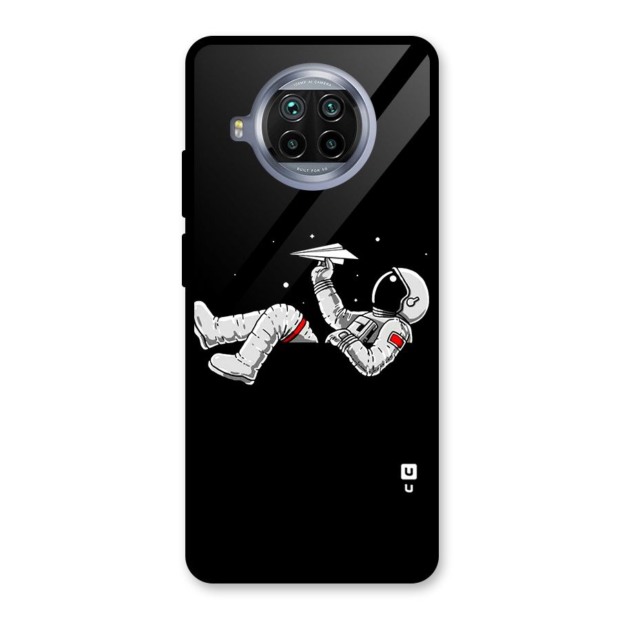 Astronaut Aeroplane Glass Back Case for Mi 10i