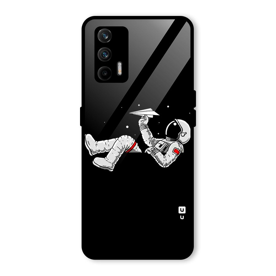 Astronaut Aeroplane Glass Back Case for Realme GT 5G