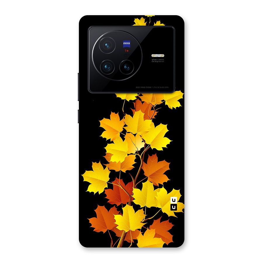 Autumn Forest Leaves Back Case for Vivo X80