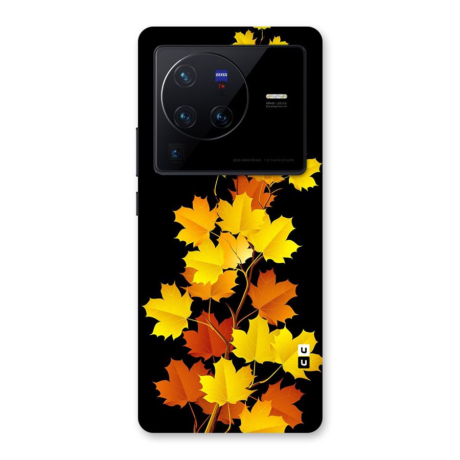 Autumn Forest Leaves Back Case for Vivo X80 Pro