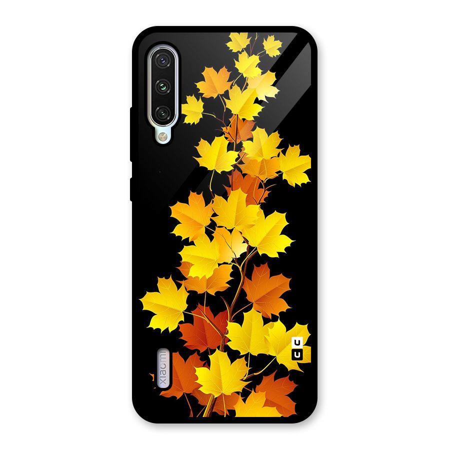 Autumn Forest Leaves Glass Back Case for Mi A3