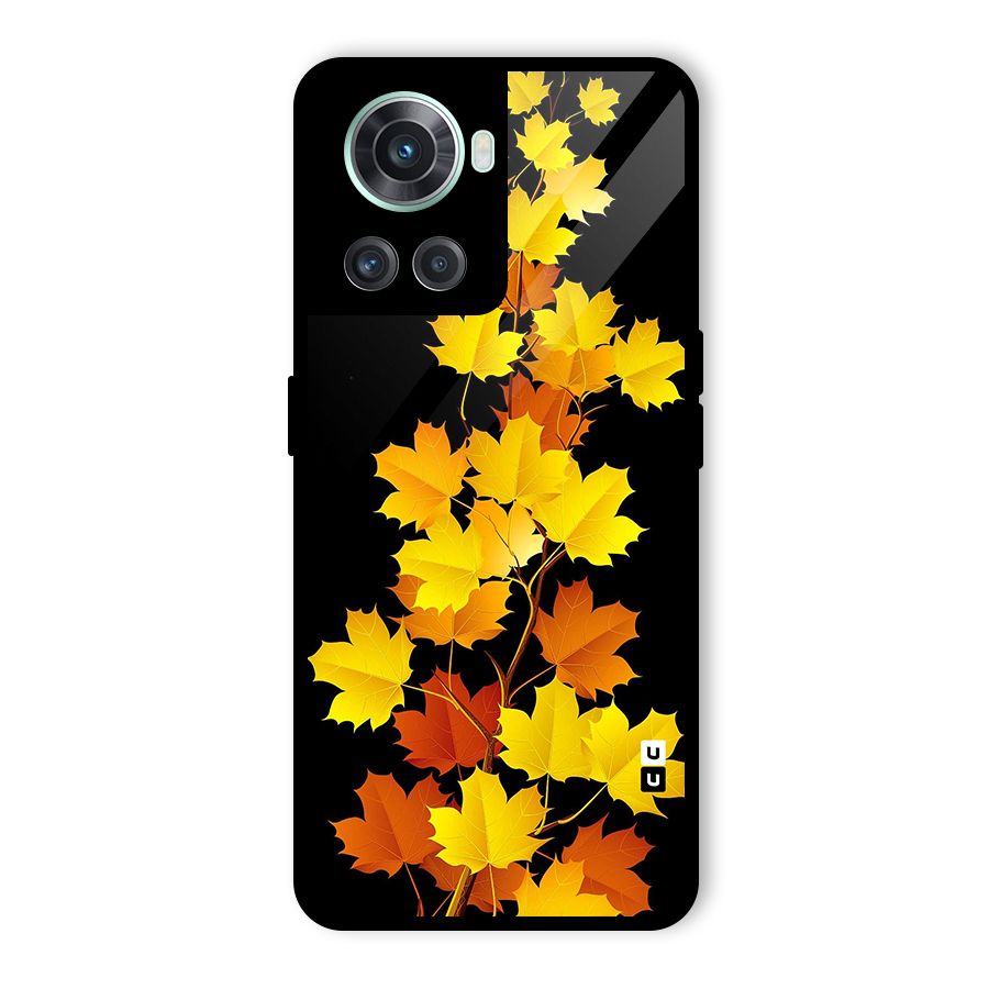 Autumn Forest Leaves Glass Back Case for OnePlus 10R