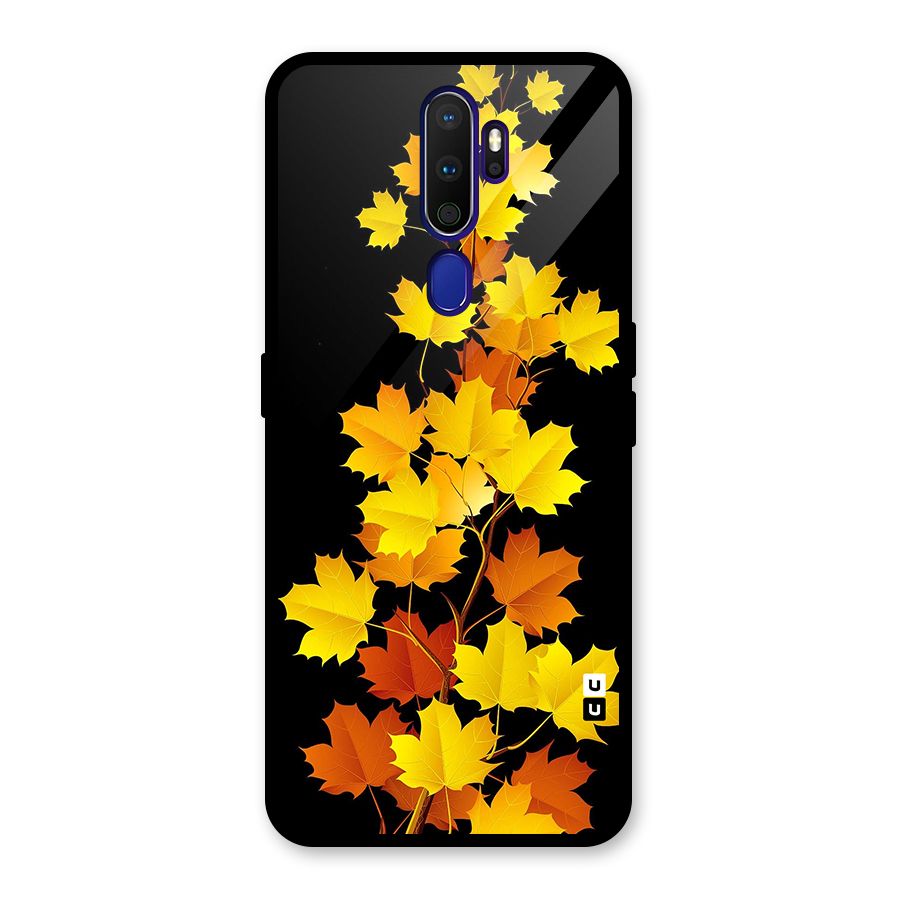 Autumn Forest Leaves Glass Back Case for Oppo A9 (2020)