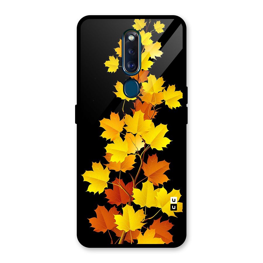 Autumn Forest Leaves Glass Back Case for Oppo F11 Pro