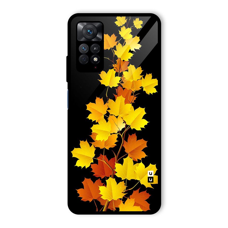 Autumn Forest Leaves Glass Back Case for Redmi Note 11 Pro Plus 5G