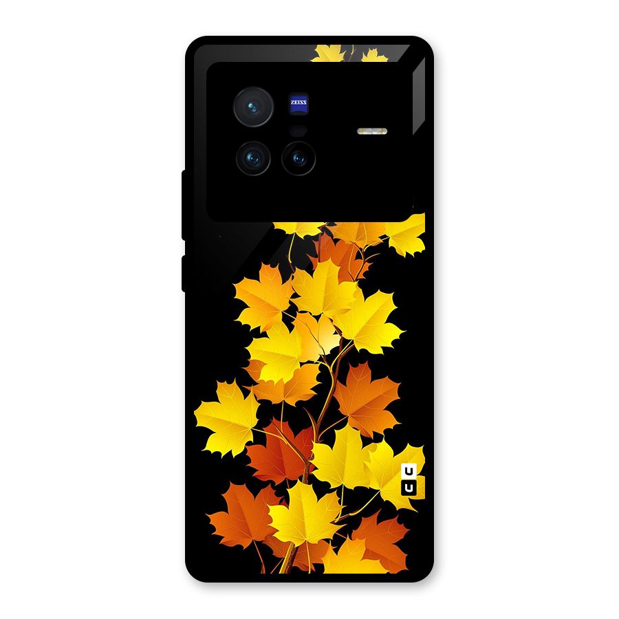 Autumn Forest Leaves Glass Back Case for Vivo X80