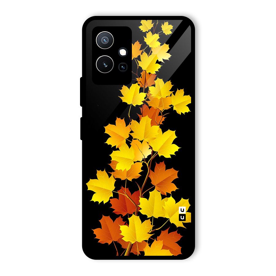 Autumn Forest Leaves Glass Back Case for Vivo iQOO Z6