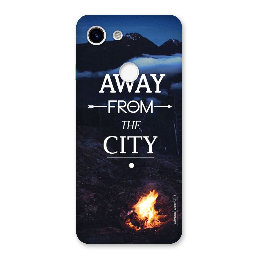 Away From City Back Case for Google Pixel 3