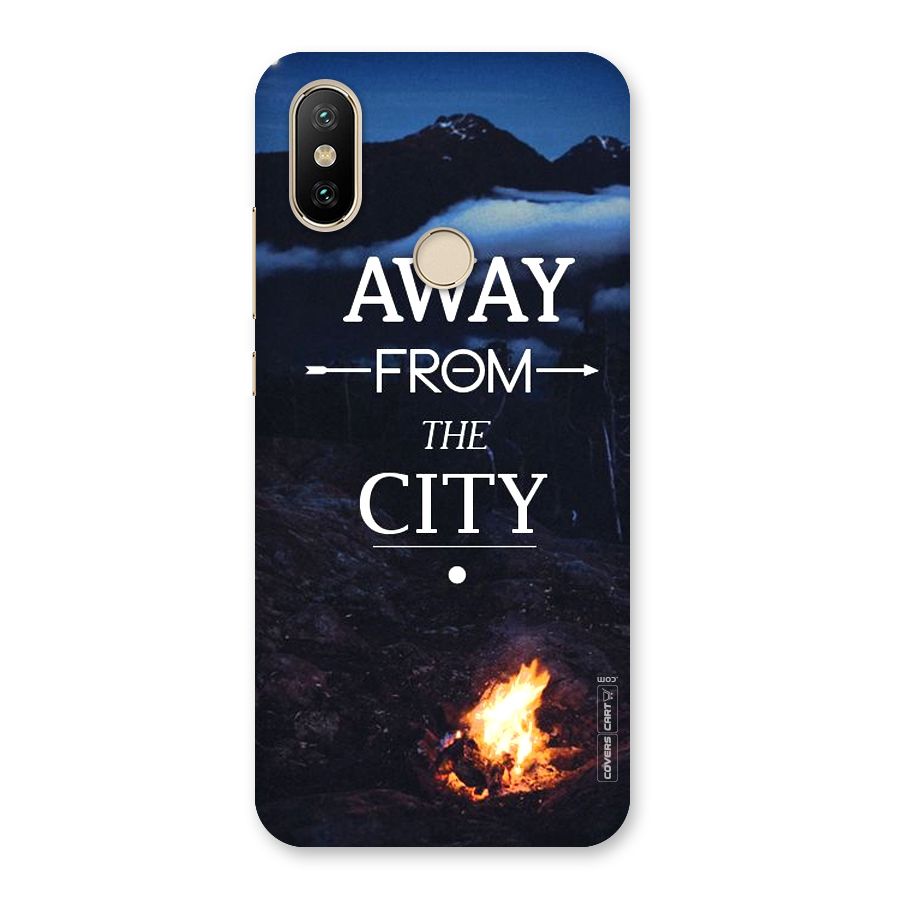 Away From City Back Case for Mi A2