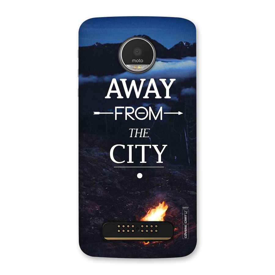 Away From City Back Case for Moto Z Play