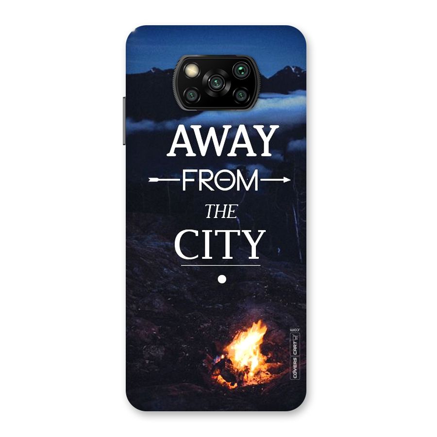 Away From City Back Case for Poco X3