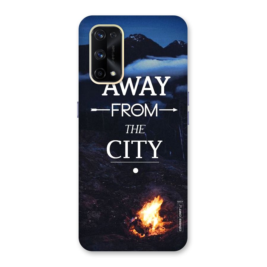 Away From City Glass Back Case for Realme X7 Pro