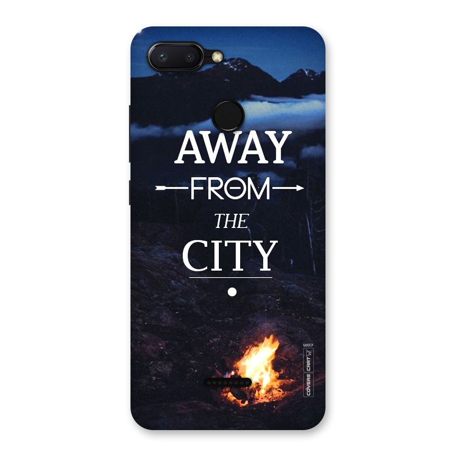 Away From City Back Case for Redmi 6