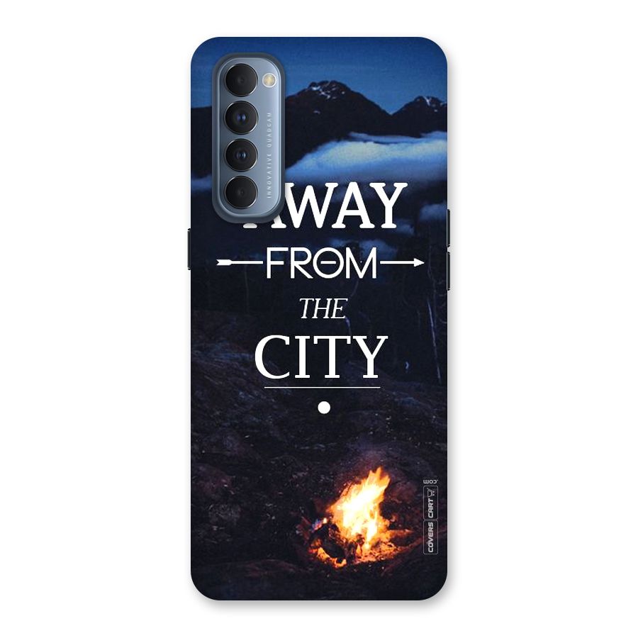Away From City Back Case for Reno4 Pro