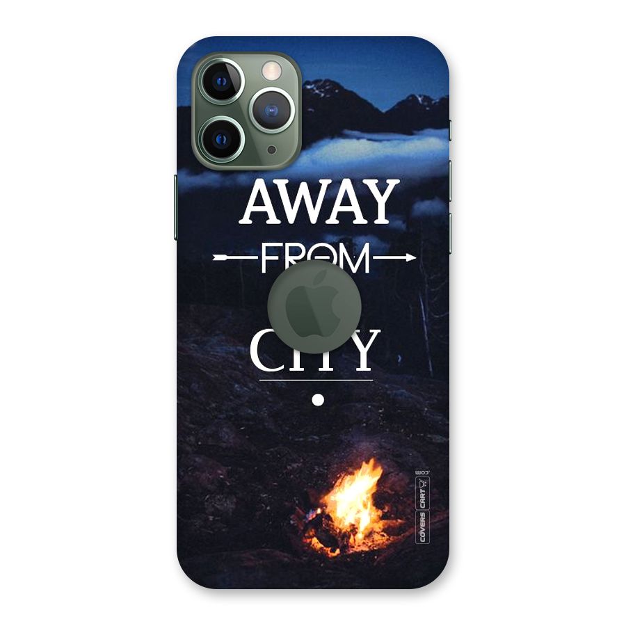 Away From City Back Case for iPhone 11 Pro Logo  Cut