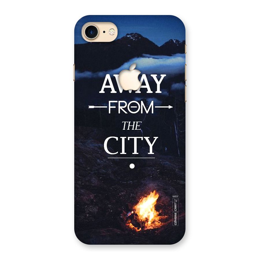 Away From City Back Case for iPhone 7 Apple Cut