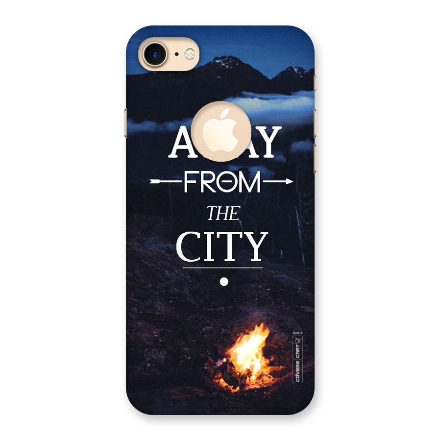 Away From City Back Case for iPhone 7 Logo Cut