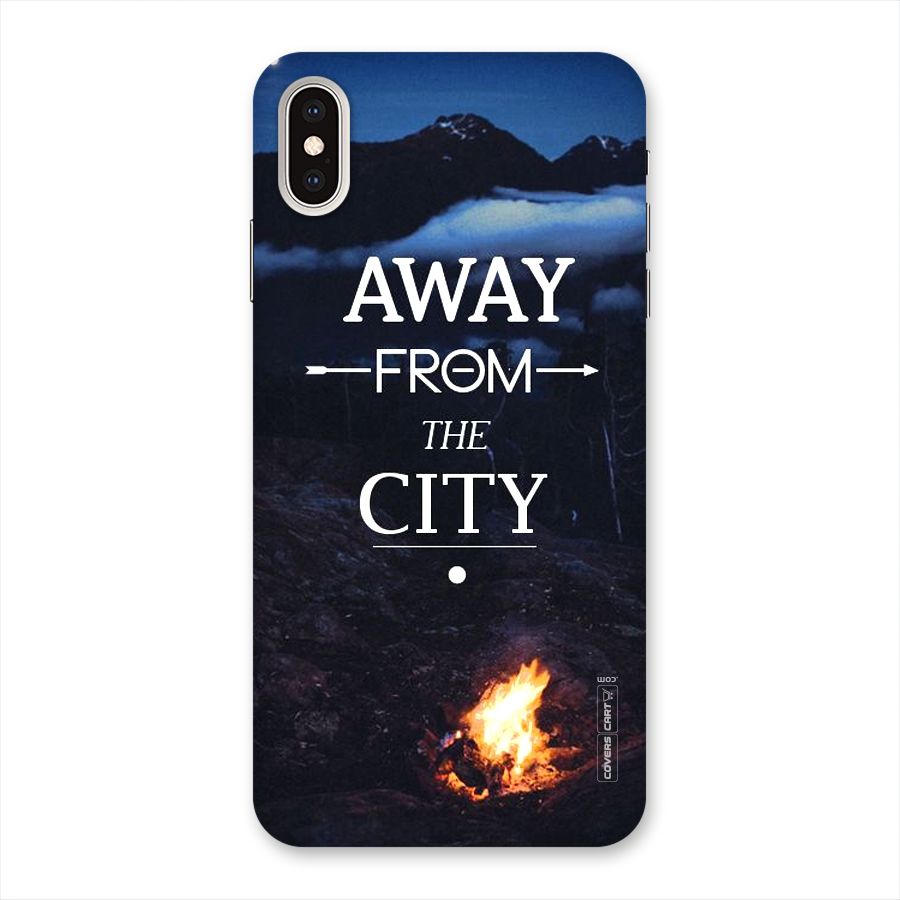 Away From City Back Case for iPhone XS Max