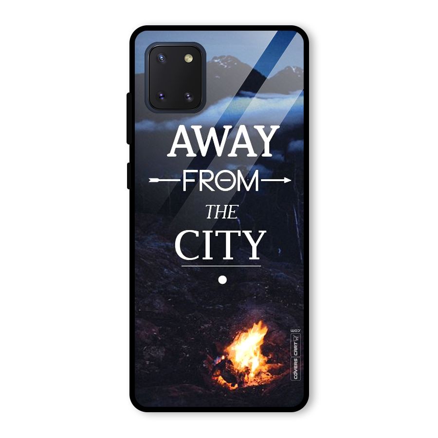Away From City Glass Back Case for Galaxy Note 10 Lite