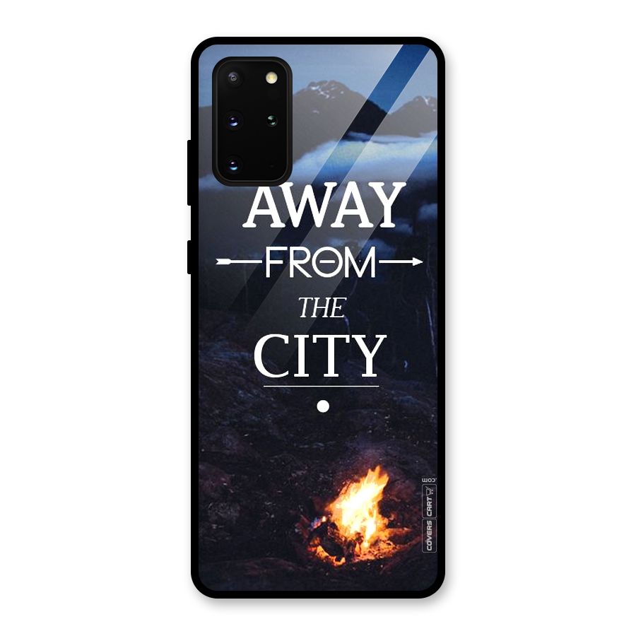 Away From City Glass Back Case for Galaxy S20 Plus
