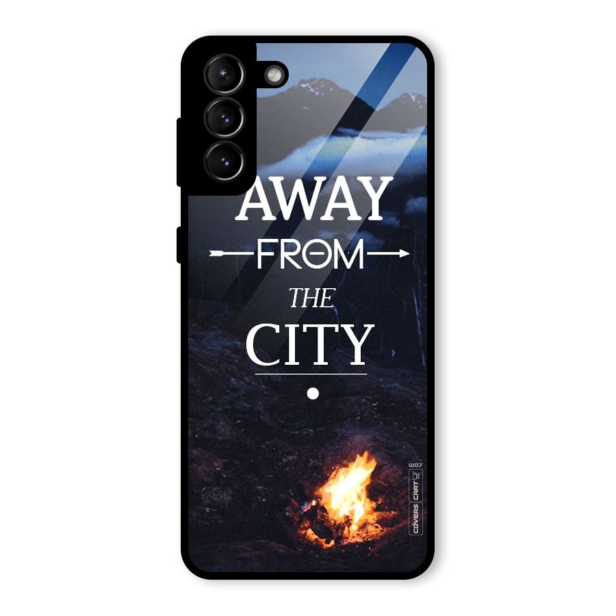 Away From City Glass Back Case for Galaxy S21 Plus