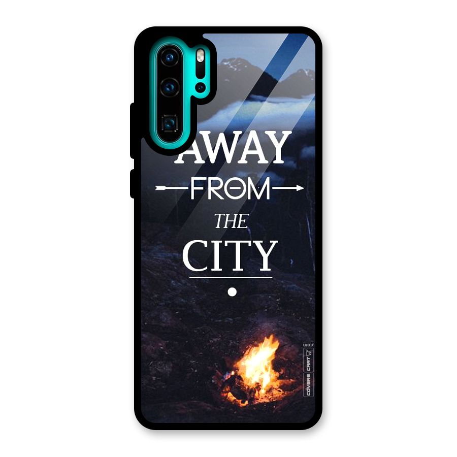 Away From City Glass Back Case for Huawei P30 Pro