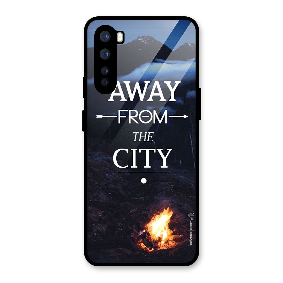 Away From City Glass Back Case for OnePlus Nord