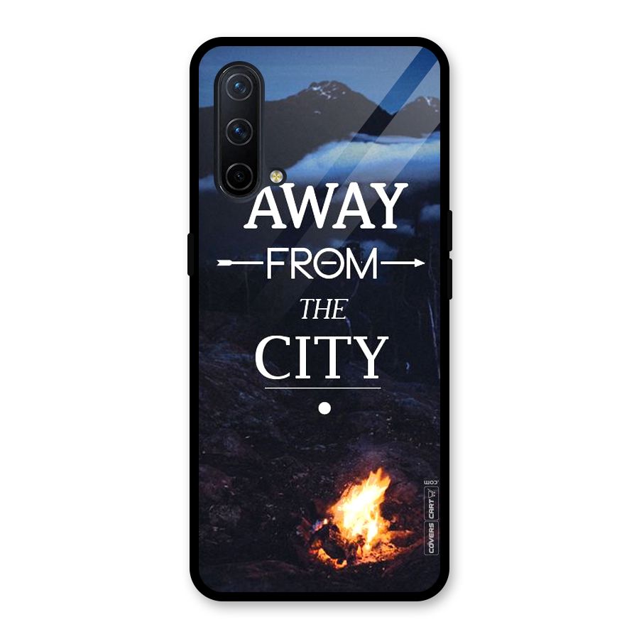 Away From City Glass Back Case for OnePlus Nord CE 5G