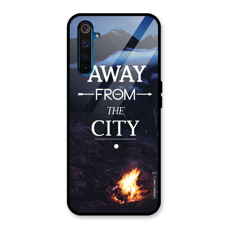Away From City Glass Back Case for Realme 6 Pro